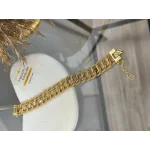 22 Ayar Çift Sıra Kumlu Geçişli Samanyolu Bileklik (19 cm)