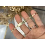 XP Gold Renk Çocuk Künyesi (15.4+2 cm uzatma )