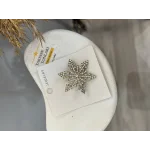 Kar Tanesi Taşlı Broş