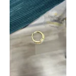 14 Ayar Kaplama İkili Tam Tur-Baget Tek Taşlı Yüzük