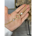 22 Ayar Baget Taşlı Çeyreklik Dorika Bileklik