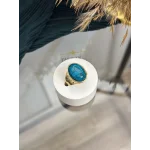 Çelik Turkuaz Taşı Yüzük (7 no)