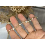 XP Gold Zarif Taşlı Çiçek Bileklik