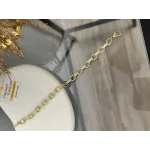 XP Gold Taşlı Oval Geçişli Bileklik