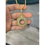 22 Ayar Başak Yaprağı Model Çeyreklik Kolye (50 cm)