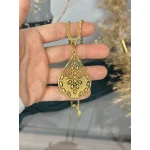 22 Ayar Telkari İşi Damla Model Kolye (50 cm)
