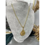 22 Ayar Telkari İşi Damla Model Kolye (50 cm)