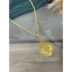 22 Ayar Telkari İşi Damla Model Kolye (50 cm)