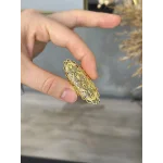 22 Ayar Telkari İşi Hint Yüzüğü Seri 1 (Ayarlanabilir)