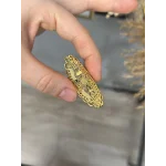 22 Ayar Telkari İşi Hint Yüzüğü Seri 2 (Ayarlanabilir)