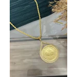 22 Ayar Gremse 4 mm Burgu Kolye (60 cm)