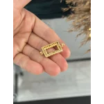 Gold Gramlık Dikdörtgen Çift Kulplu Çerçeve