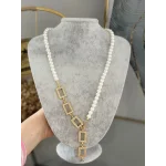 İncili 5’li Gram Altınlık Y Kolye