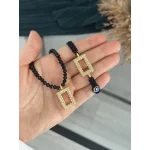 Gram Altınlık Siyah Set