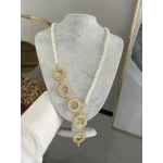 İncili 5 Çeyreklik Taşli Y Kolye