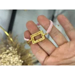 Gram Altınlık Pembe İpli Çocuk Bilekliği (12-13 cm)