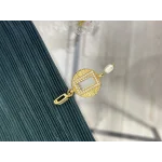 Yuvarlak Gram Altınlık Taşlı Dörtgen Klipsli Kolye Ucu