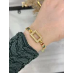 Gram Altınlık Renkli Baget Bileklik (17.5+3 cm)