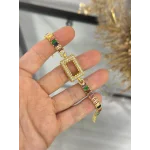 Gram Altınlık Renkli Baget Bileklik (17.5+3 cm)