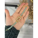 Gram Altınlık Mavi Baget Bileklik (17.5+3 cm)