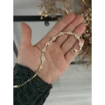 XP Gold Oval Geçişli Suyolu Bileklik