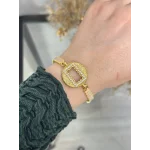 Yuvarlak Gram Altınlık Soft Pembe Baget Bileklik