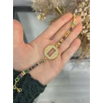 Yuvarlak Gram Altınlık Renkli Baget Bileklik (17.5+3 cm)
