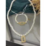 Gram Altınlık İnci Set (Kolye 60 cm)