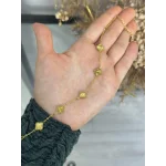 Çelik Gold Küçük Yoncalı Marka Bileklik