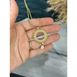 Çeyreklik Doğal İncili Buğday Model Kolye (60 cm)