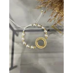 Çeyreklik Taşlı İncili Dorikali Bileklik