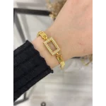 Dikdörtgen Gram Altınlık Küp Zincir Bileklik