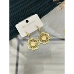 Çelik Dorikali Tuğralı Yonca Küpe