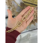İki Gram Altınlık Kare Zincili Bileklik (16+5 cm)