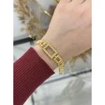 Gram Altınlık Kare Zincirli Bileklik (16+5 cm)