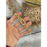 Gram Altınlık Kare Zincirli Bileklik (16+5 cm)
