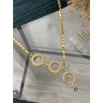 Üçlü Çeyreklik Arpa Zincirli Y Kolye (65cm)