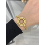 Çeyreklik Taşlı Burgu Bileklik