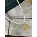 Yoncalı Çeyreklik İnci Kolye (50 cm)