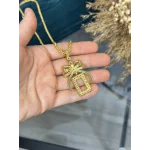 Gram Altınlık Fiyonk Burgu Kolye (65 cm)