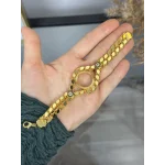 Çeyreklik Nazarlı Çift Sıra Arpa Bileklik (16+3 cm)