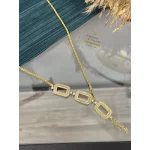 Üç Gramlık Hasır Çerçeveli Burgu Kolye (70 cm)