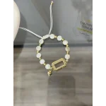 Tomurcuk İşi Gramlık Yassı İncili Kalpli Bileklik