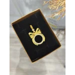 Çeyreklik Çerçeveli Fiyonk Kolye Ucu