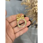 Yarım Altınlık Hasır Kulplu Fiyonk Kolye Ucu