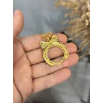 Yarım Altınlık Hasır Kulplu Fiyonk Kolye Ucu