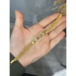 Gram Altınlık Çift Sıra Burgu Bileklik (Seri 3)