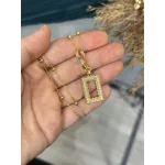 Gram Altınlık Zarif Topçuklu Kolye (60 cm)