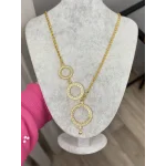 Çeyrek,Yarım ve Tam Altınlık Y Kolye (70 cm )