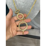 Çeyrek,Yarım ve Tam Altınlık Y Kolye (70 cm )